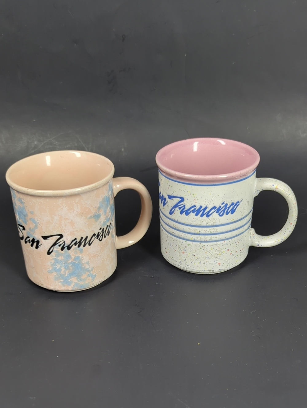 Vintage Pastel San Francisco Ceramic Mug 90s